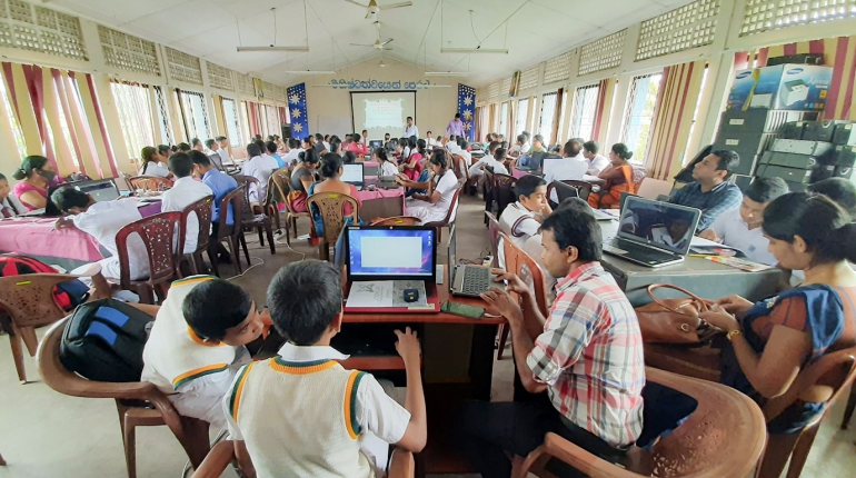The Web design workshop for 25 schools in Gampola educational zone